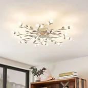 Lampy sufitowe - Lindby Bolonia lampa sufitowa LED, biała - miniaturka - grafika 1