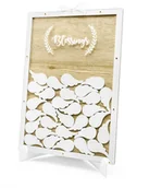 Wesele i ślub - Party Deco Drewniana księga gości weselnych Blessings KG3 - miniaturka - grafika 1