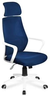 MarkAdler Fotel Manager 2.8 Niebiesko-biały Raty MA-MANAGER 2.8 BLUE - Fotele gamingowe - miniaturka - grafika 3