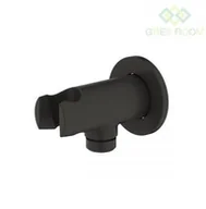 Akcesoria hydrauliczne - Oltens Oltens Hvita przyłącze kątowe z uchwytem okrągłe czarny mat 39304300 - miniaturka - grafika 1