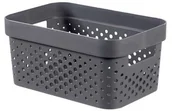 Pudła i pojemniki do przechowywania - CURVER Pojemnik ażurowy INFINITY 4,5L ciemno-szary CURVER Recycled 245672 - miniaturka - grafika 1