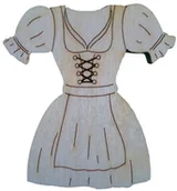 Pozostałe akcesoria dla plastyków - Petra's Bastel News Petra's Bastel-News A-ofh78320 dekoracja ściółkowa, 20 X Dirndl wykonana z drewna, 35 MM A-OFH78320 - miniaturka - grafika 1
