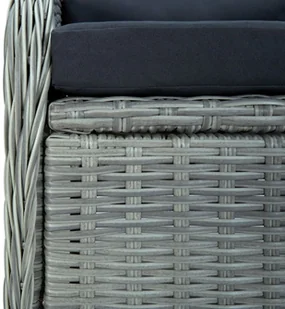 vidaXL 5-częściowy zestaw mebli ogrodowych jasnoszary 3067748 - Meble ogrodowe - miniaturka - grafika 12