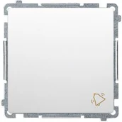 Wyłączniki światła i elektryczne - Kontakt KONTAKT_SIMON Przycisk zwierny dzwonek SIMON 54 Biały DD1A.01/11 - miniaturka - grafika 1