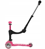 Hulajnogi - Micro hulajnoga jeździk Mini 3w1 Deluxe Plus Pink - miniaturka - grafika 1