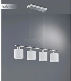 Reality Leuchten Tommy lampa wisząca, metal, nikiel matowy/biały (R30334001) - Lampy sufitowe - miniaturka - grafika 3