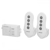 Akcesoria do oświetlenia - Orno Bezprzewodowy 3-kanałowy sterownik oświetlenia + 2 piloty OR-GB-448 - miniaturka - grafika 1