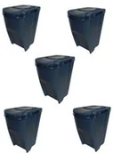 Kosze na śmieci - SortiBox sortownik SortiBox zestaw 5 koszy na śmieci 35l czarny IKWB35S5-S433 - miniaturka - grafika 1