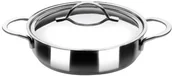 Rondle - Ibili Noah garnek do gotowania, okrągły płaski stal nierdzewna, z pokrywką 605326 - miniaturka - grafika 1