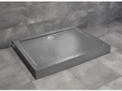 Brodziki prysznicowe - Radaway Doros D Compact 100x80 Stone antracytowy SDRD1080-05-64S - miniaturka - grafika 1