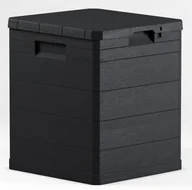 Pudła i pojemniki do przechowywania - 5five Simple Smart Pojemnik 90 L szara skrzynia na pościel ogrodowy kufer plastikowy skrzynia do przedpokoju pojemnik do przechowywania z pokrywką B07FGD5SDV - miniaturka - grafika 1