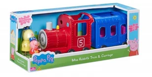 Tm Toys PEPPA Pociąg z wagonikiem + figurki - Samochody i pojazdy dla dzieci - miniaturka - grafika 2