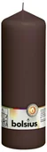 Świece - Bolsius Świeca pieńkowa "Classic Long" brązowa 200/68mm BS103615570128 - miniaturka - grafika 1