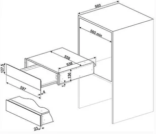 Szuflada grzewcza Smeg CPS315X - Szuflady grzewcze - miniaturka - grafika 3