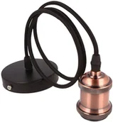 Oprawy, klosze i abażury - LED line Oprawa zwieszana 1xE27 aluminium - antyczna miedź 249860 - miniaturka - grafika 1