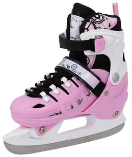 Nils EXTREME NH10905 4w1 RÓŻOWE ROZM. L(39-42) ŁYŻWOROLKI Z WYM. PŁOZĄ HOKEJOWĄ EXTREME 16-25-031 - Rolki - miniaturka - grafika 4