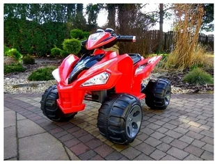 LEAN CARS Quad na Akumulator Duże Koła Czerwony - Pojazdy elektryczne dla dzieci - miniaturka - grafika 10