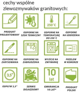 Laveo Komodo 58x49 czarny SBK_710A - Zlewozmywaki - miniaturka - grafika 4