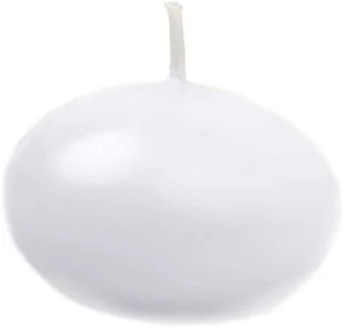 PartyDeco Świeczka "Dysk pływający", biała, 50 mm SDMAT50-008-OP/1 - Urodziny dla dorosłych - miniaturka - grafika 2