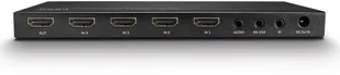 Lindy 38249 Przełącznik switch 4-portowy HDMI 4K UHD z audio portem optycznym i analogowym + pilot IR Polska Gwarancja - Rozgałęźniki - miniaturka - grafika 5