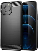 Etui i futerały do telefonów - Hurtel Carbon Case elastyczne etui pokrowiec iPhone 13 Pro czarny - miniaturka - grafika 1