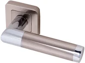 Klamki - Verso Klamka drzwiowa Daro kwadratowy szyld szyld nikiel/satyna - miniaturka - grafika 1