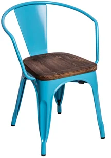 D2.Design Krzesło Paris Arms Wood nieb. sosna orze ch 72798 - Krzesła - miniaturka - grafika 2