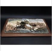 Figurki dekoracyjne - Veronese OBRAZ JOANNA D`ARC PROWADZĄCA NA WOJNĘ WU77368AA - miniaturka - grafika 1