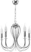 Lampy sufitowe - Jupiter 1688 - Żyrandol na łańcuchu MELANI 5xE14/40W/230V srebrny - miniaturka - grafika 1
