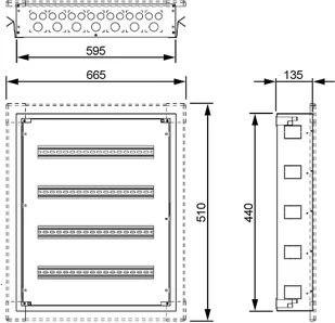 Legrand ROZDZIELNICA PODTYNKOWA 48-MODUŁOWA LE-337222 XL3 S 160 LE-337222 - Rozdzielnie elektryczne Legrand ROZDZIELNICA PODTYNKOWA 48-MODUŁOWA LE-337222 XL3 S 160 LE-337222 - Rozdzielnie elektryczne - miniaturka - grafika 5