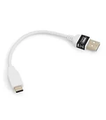 Kable USB - System-S USB 3.1 typu C do kabla USB 2.0 A kabel do transmisji danych kabel do ładowania adapter do podłączania urządzeń USB Type-C 10 cm w kolorze białym - miniaturka - grafika 1