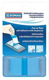 Donau Zakładki indeksujące samoprzylepne z dyspenserem niebieskie - Donau - Szkolne artykuły papiernicze - miniaturka - grafika 2