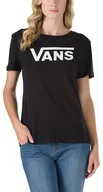 Koszulki i topy damskie - Vans t-shirt damski FLYING V CREW Black - miniaturka - grafika 1