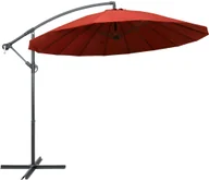 Parasole ogrodowe - vidaXL Wiszący parasol, terakotowy, 3 m, aluminiowy słupek vidaXL - miniaturka - grafika 1