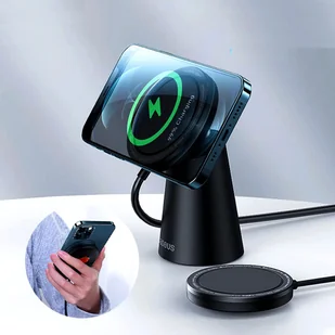 Baseus Simple Magnetic Stand | Ładowarka indukcyjna bezprzewodowa MagSafe 15W + uchwyt CCJJ000001 - Ładowarki do telefonów Baseus Simple Magnetic Stand | Ładowarka indukcyjna bezprzewodowa MagSafe 15W + uchwyt CCJJ000001 - Ładowarki do telefonów - miniaturka - grafika 12