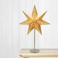 Ozdoby bożonarodzeniowe - Markslojd Stojąca gwiazda Saturn, 7-ramienna, stal/złota - miniaturka - grafika 1