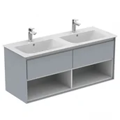 Szafki łazienkowe - Ideal Standard Connect Air Szafka pod umywalkę 120x51,7x44 cm jasnoszare drewno/biała mat E0829PS - miniaturka - grafika 1
