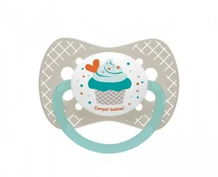 Canpol babies Canpol Smoczek silikonowy symetryczny Cupcake 6-18 m-cy : Kolor - Różowy - Smoczki uspokajające - miniaturka - grafika 3