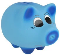 Max-land SKARBONKA ŚWINKA DEKORACYJNA CERAMICZNA XL ŚWINKA - XL NIEBIESKA - Skarbonki - miniaturka - grafika 4