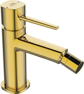 Laveo Bateria bidetowa z korkiem klik-klak złota POLLA BAP G32D - Baterie bidetowe - miniaturka - grafika 2