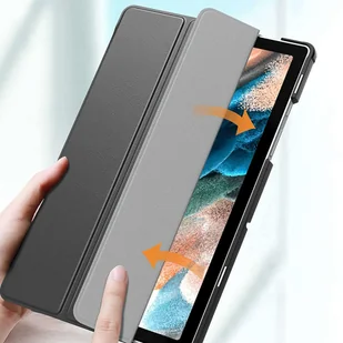 Samsung Alogy Etui Alogy Book Cover do Galaxy Tab A8 2021 SM-X200/SM-X205 Szary 12002X23 - Etui do tabletów - miniaturka - grafika 5