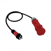 Osprzęt siłowy - Doktorvolt Adapter 1m z wtyczki 230V Unischuko na gniazdo siłowe 230V/16A/5P 2773 DV-2773-230-A-16 - miniaturka - grafika 1