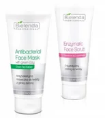 Peelingi i scruby do twarzy - Bielenda Enzymatyczny Peeling+antybakteryjna Maska - miniaturka - grafika 1