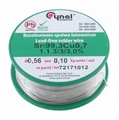 Akcesoria do lutowania - Cyna 056/100CU Cyna bezołowiowa fi0.56 Sn99Cu0.7 - miniaturka - grafika 1