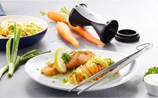 Gefu Tarka dekoracyjna SPIRELLI + szczypce kuchenne g-00079 - Siekacze tarki i szatkownice - miniaturka - grafika 2