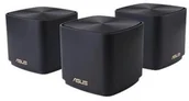 Routery - Asus ZenWiFi AX Mini Black (XD4) (3-pack) (90IG05N0-MO3R10) - miniaturka - grafika 1