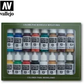 Kolejki i akcesoria - Vallejo Model Color Zestaw 16 farb - Medieval Colors Vallejo 70142 - miniaturka - grafika 1
