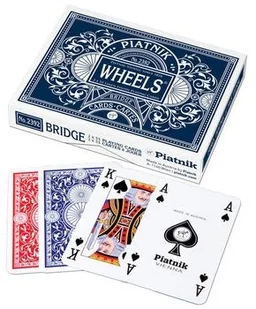 Luksusowe Karty Do Gry Piatnik Wheels Poker Brydż - Zestawy do pokera - miniaturka - grafika 3