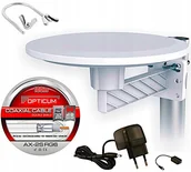 Anteny TV - Antena 4K Dookólna DVB-T2 Aktywna 360 stopni Hd - miniaturka - grafika 1