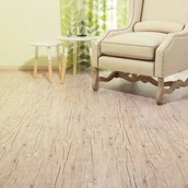 Panele podłogowe - vidaXL Zestaw paneli podłogowych, 18 części, PVC, jasnoszare, 5,26 m vidaXL - miniaturka - grafika 1